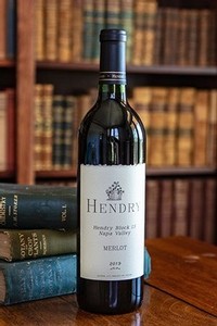 2019 Hendry Merlot wine bottle